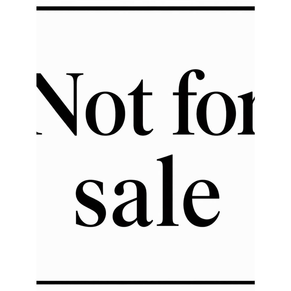 Not for sale